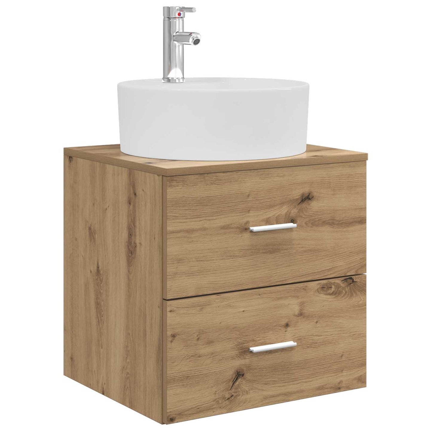 vidaXL Επιτοίχια Λεκάνη Έπιπλο Artisan Δρυς 49,5 x 44,5 x 65 εκ