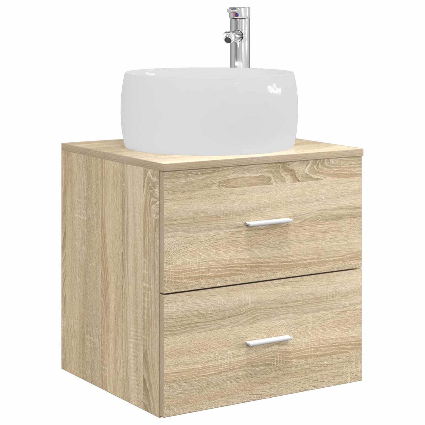 vidaXL Επιτοίχια Λεκάνη Έπιπλο Sonoma Δρυς 49,5 x 44,5 x 66 εκ