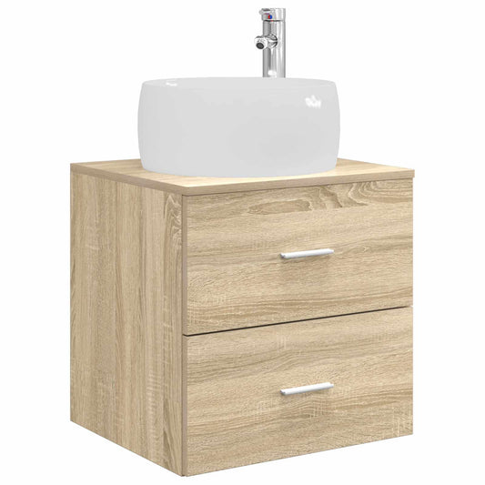 vidaXL Επιτοίχια Λεκάνη Έπιπλο Sonoma Δρυς 49,5 x 44,5 x 66 εκ