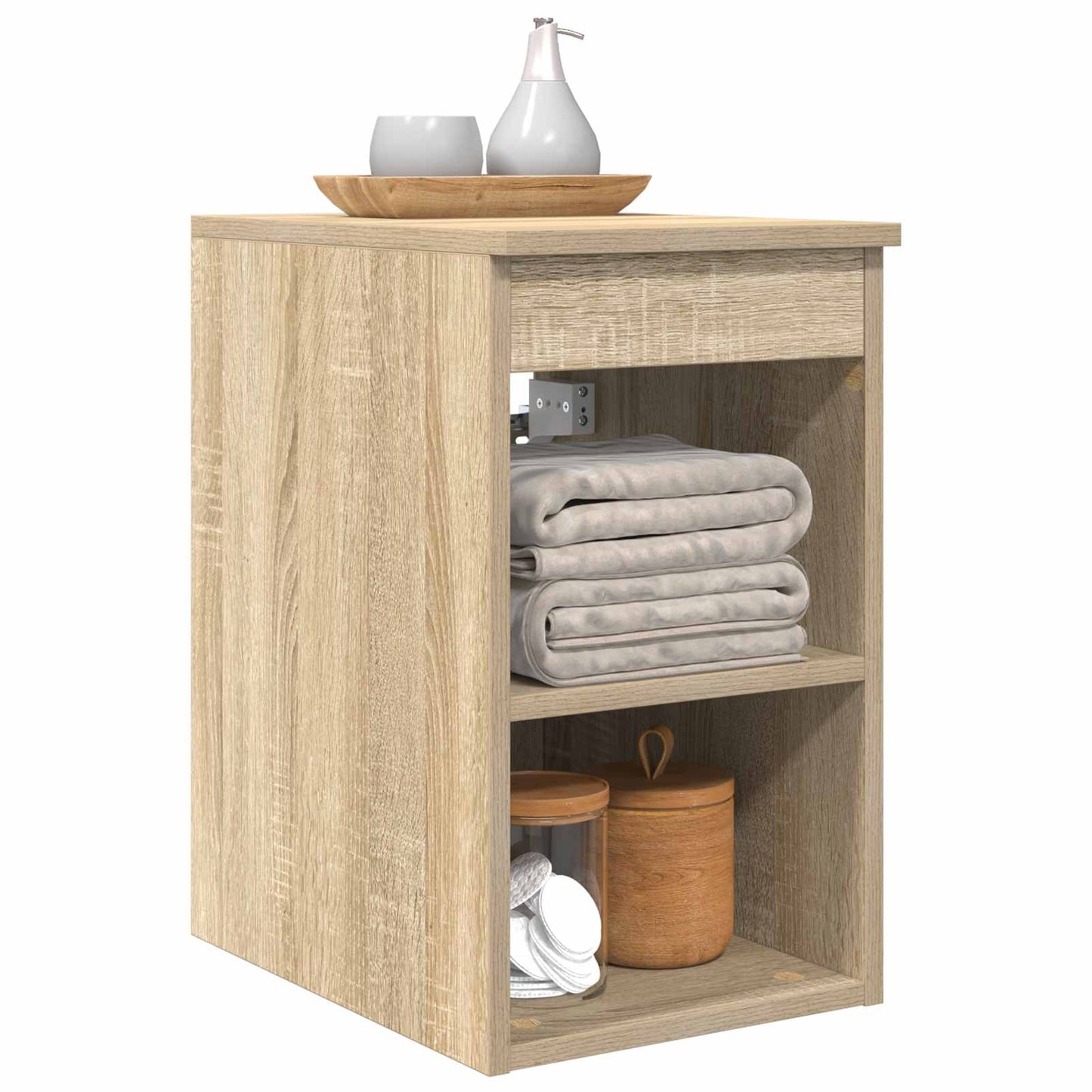 vidaXL Ντουλάπι Μπάνιου Ενδιάμεσο Sonoma Δρυς 30 x 35 x 50 εκ.