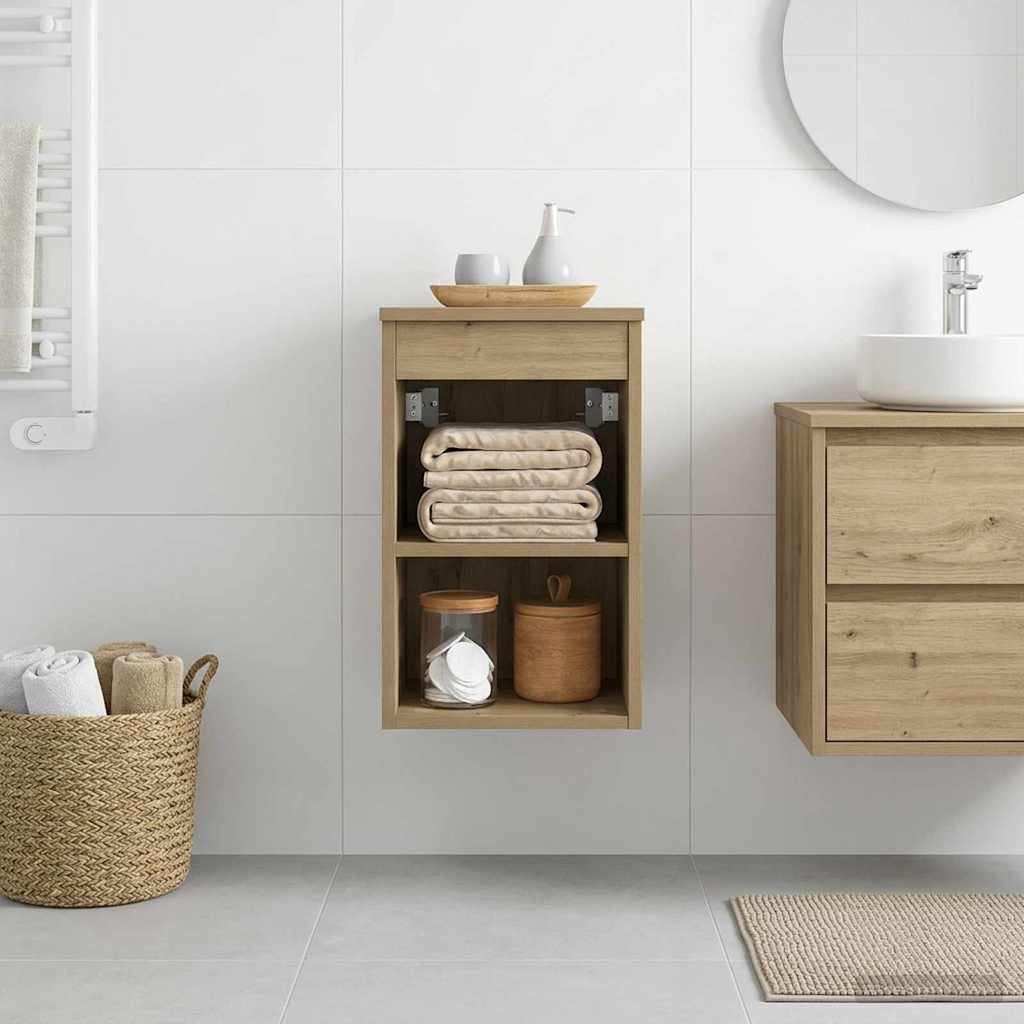 vidaXL Ντουλάπι Μπάνιου Ενδιάμεσο Artisan Δρυς 30 x 35 x 50 εκ.