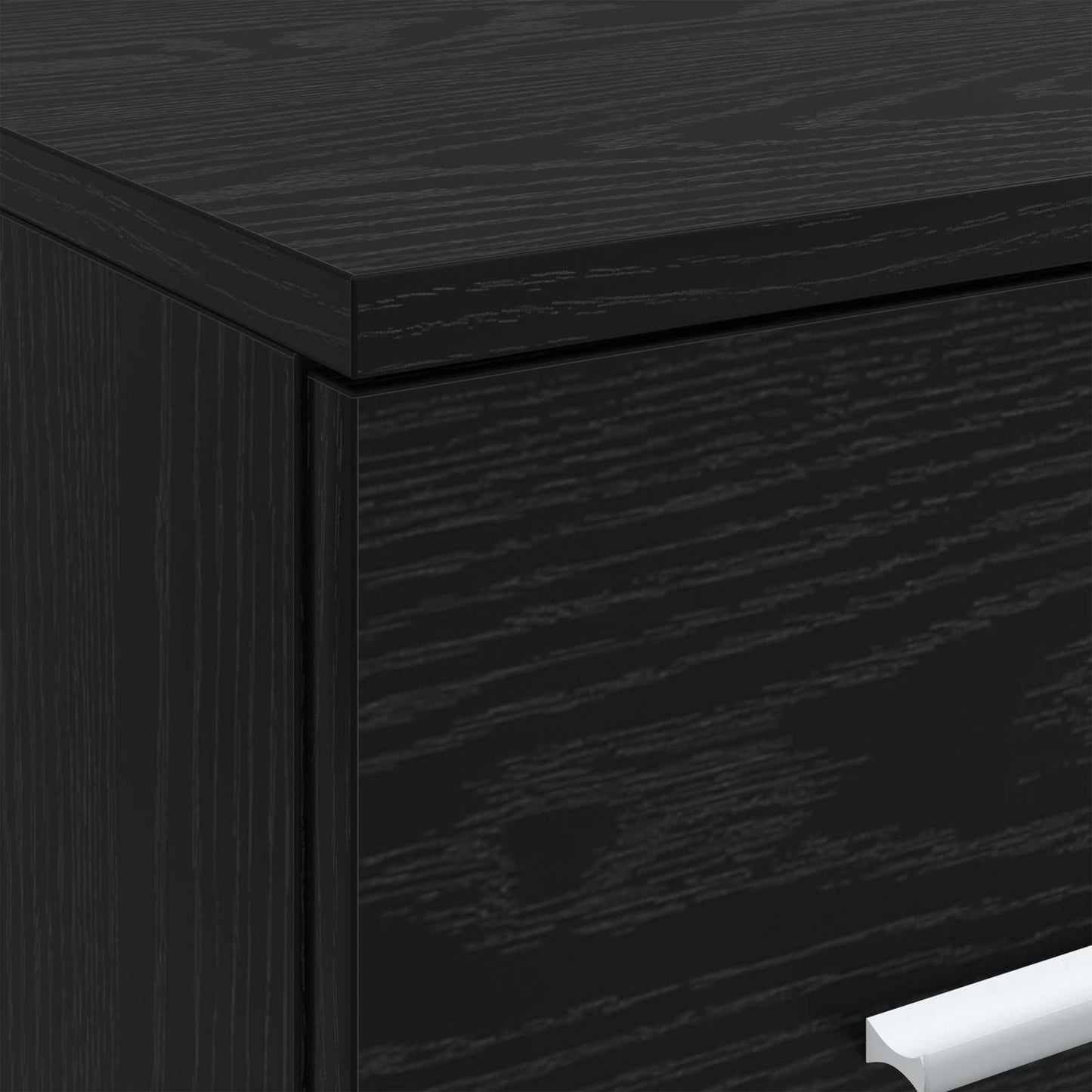 vidaXL Ντουλάπι Μπάνιου Ενδιάμεσο Μαύρη Δρυς 30 x 41 x 50 εκ.
