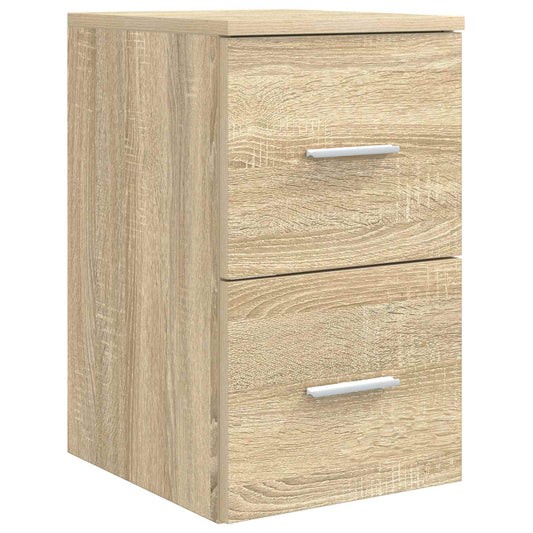 vidaXL Ντουλάπι Μπάνιου Ενδιάμεσο Sonoma Δρυς 30 x 44,5 x 50 εκ.