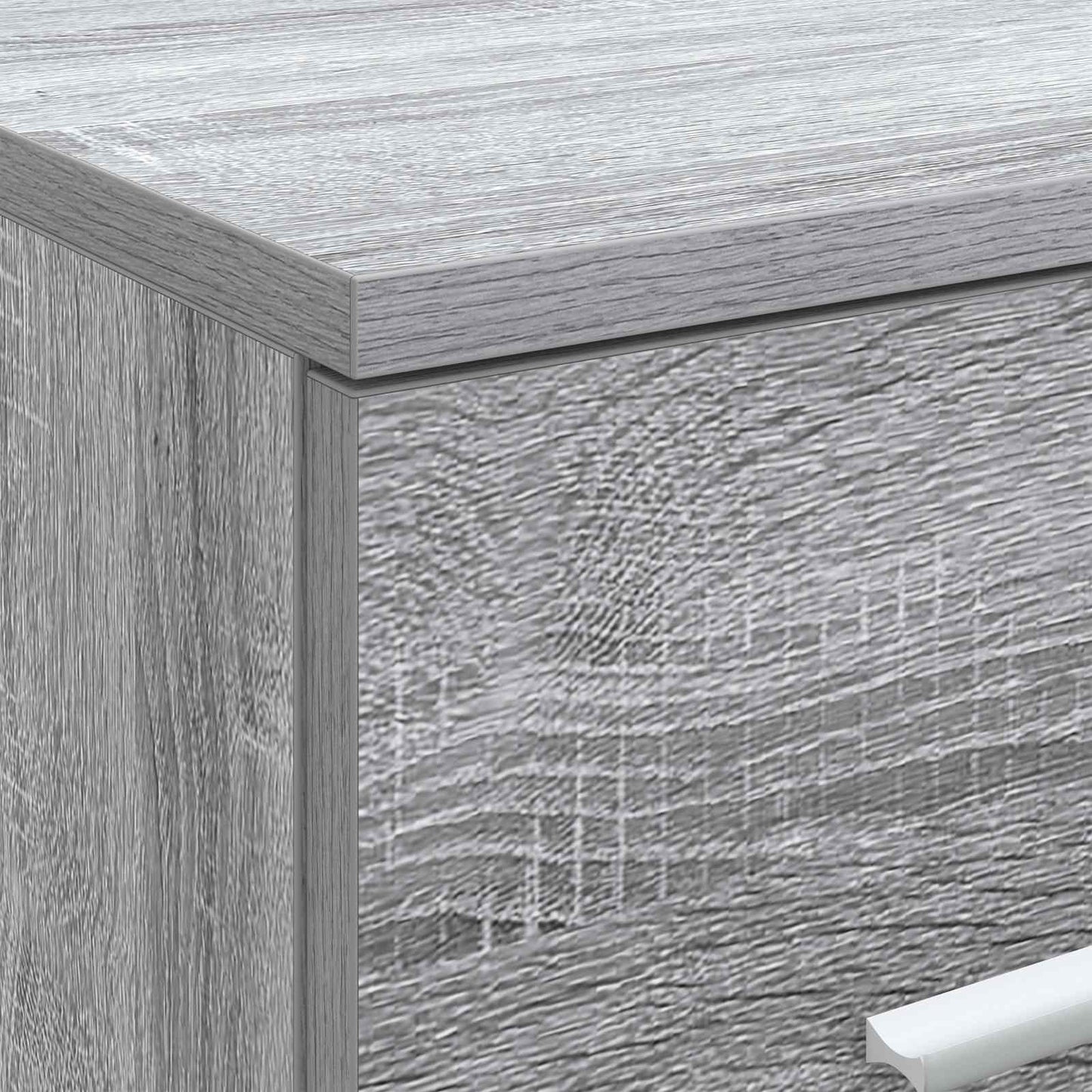 vidaXL Ντουλάπι Μπάνιου Ενδιάμεσο Γκρι Sonoma 30 x 44,5 x 50 εκ.