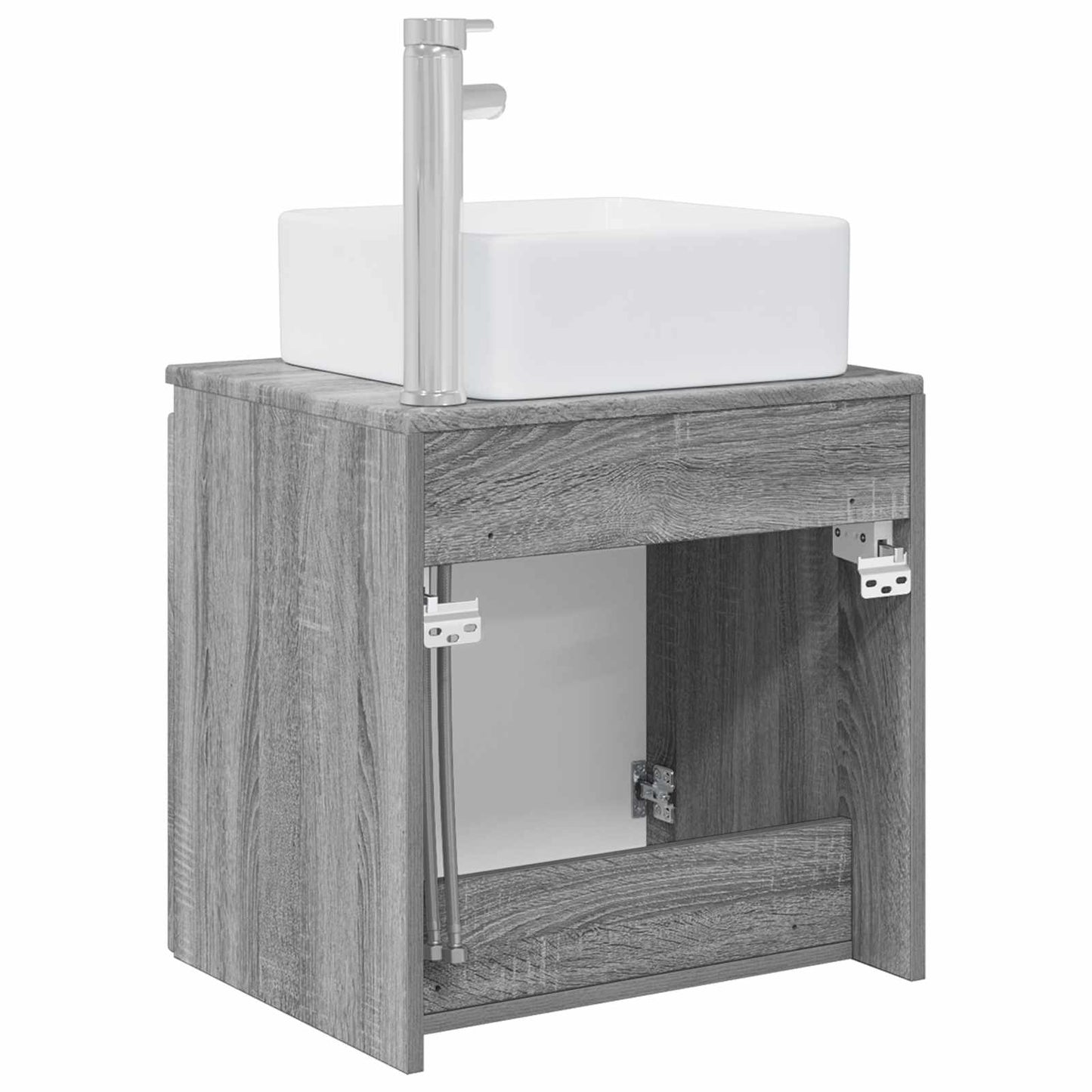 vidaXL Επιτοίχια Λεκάνη Έπιπλο Γκρι Sonoma 49,5 x 41 x 63 εκ