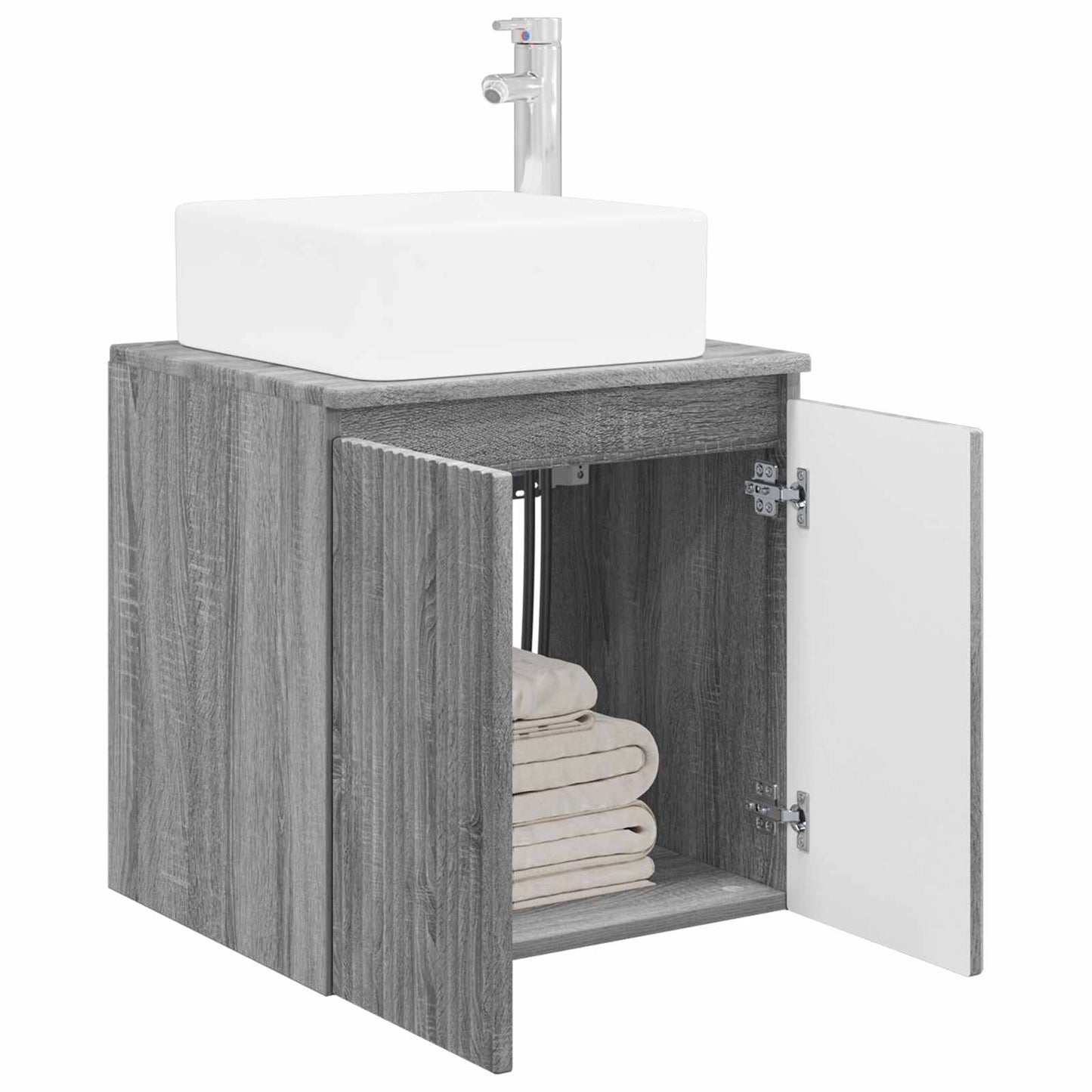 vidaXL Επιτοίχια Λεκάνη Έπιπλο Γκρι Sonoma 49,5 x 41 x 63 εκ