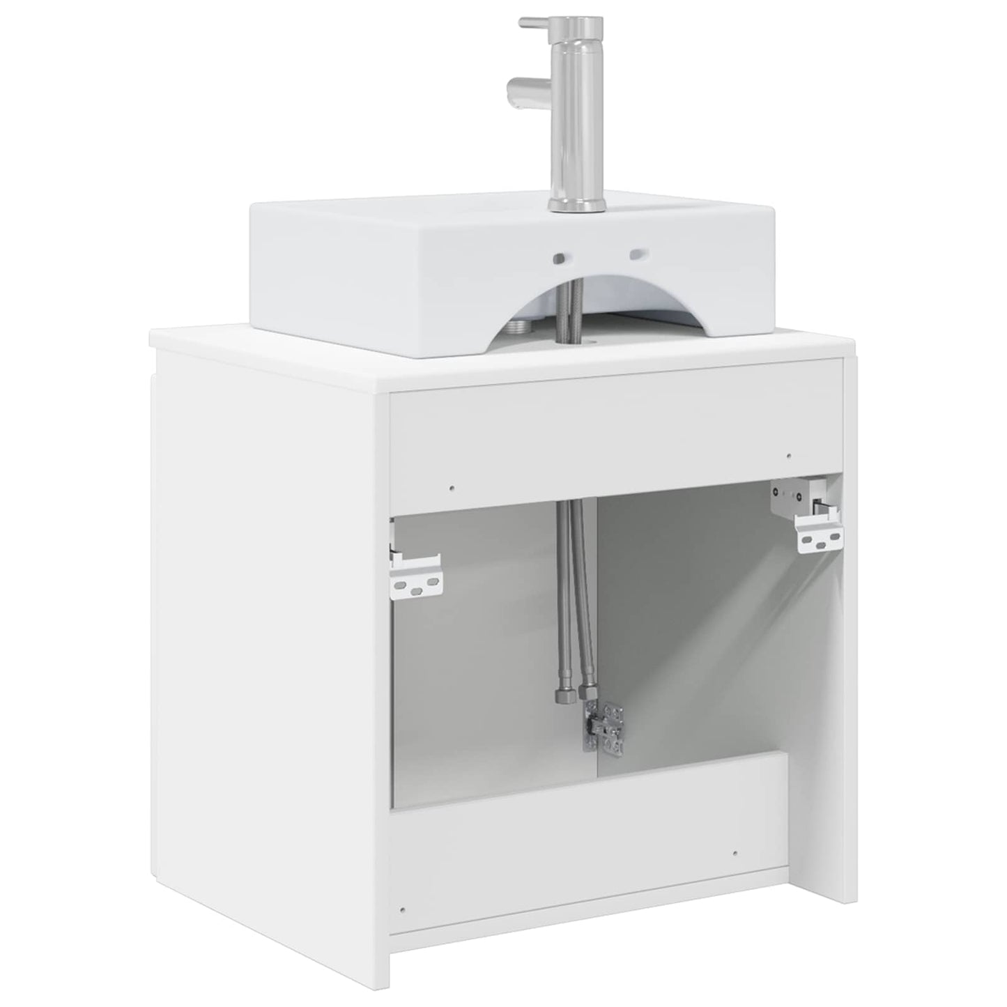 vidaXL Επιτοίχια Λεκάνη Έπιπλο Λευκό 49,5 x 41 x 62,5 εκ
