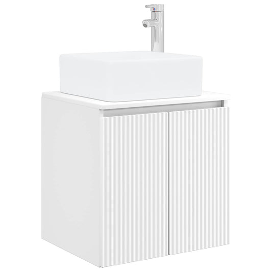 vidaXL Επιτοίχια Λεκάνη Έπιπλο Λευκό 53 x 35 x 63 εκ