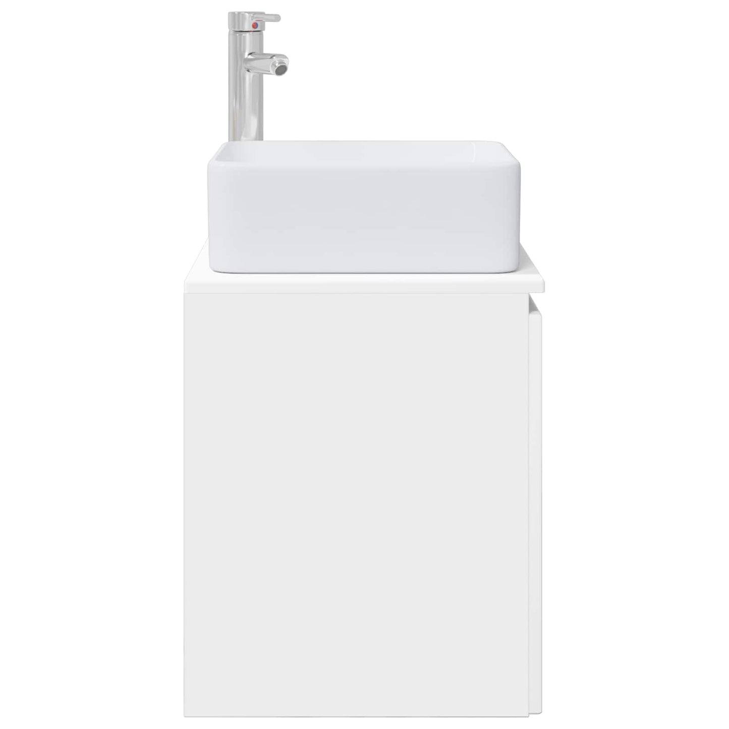 vidaXL Επιτοίχια Λεκάνη Έπιπλο Λευκό 53 x 35 x 63 εκ