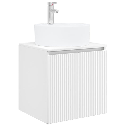 vidaXL Επιτοίχια Λεκάνη Έπιπλο Λευκό 49,5 x 44,5 x 65 εκ