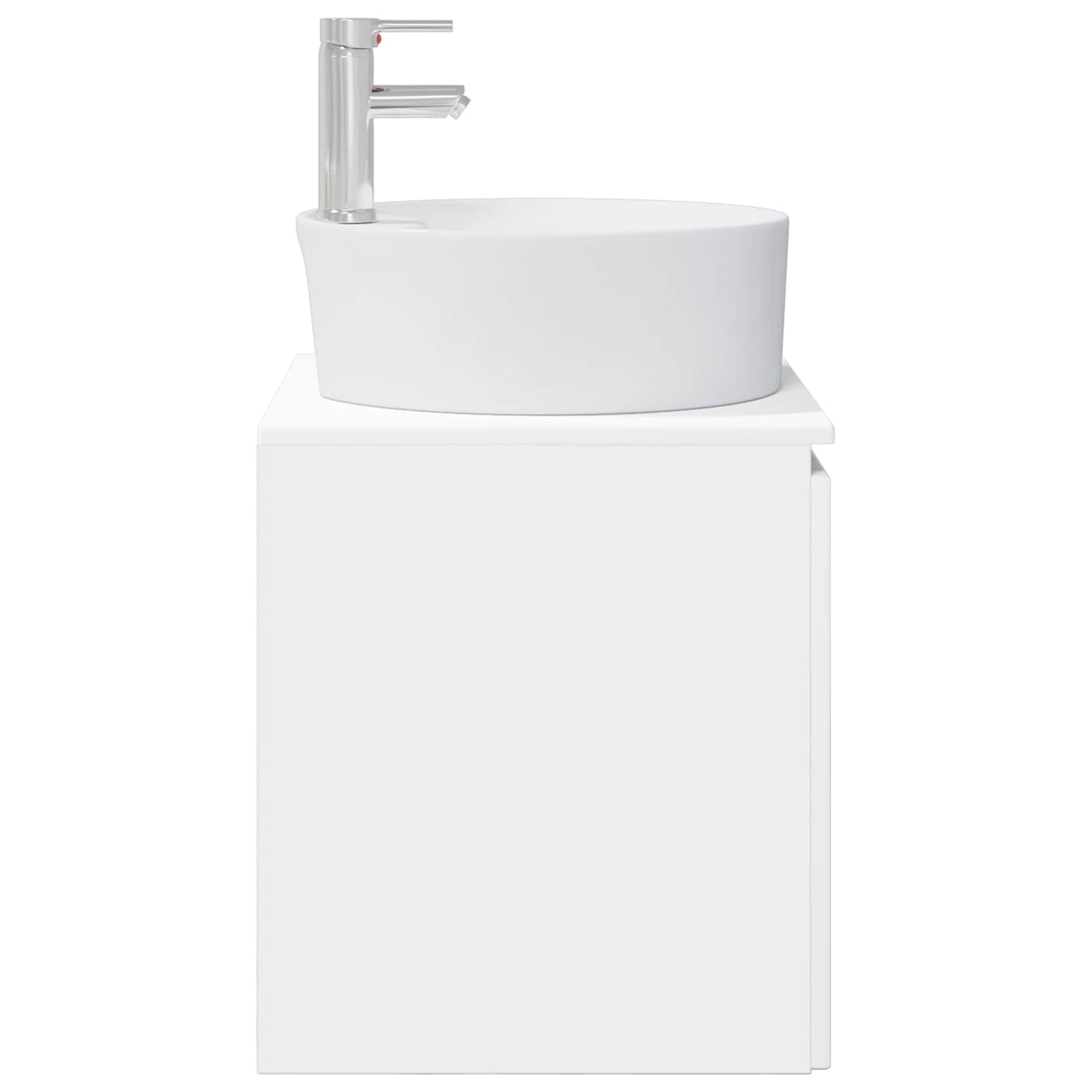 vidaXL Επιτοίχια Λεκάνη Έπιπλο Λευκό 49,5 x 44,5 x 65 εκ
