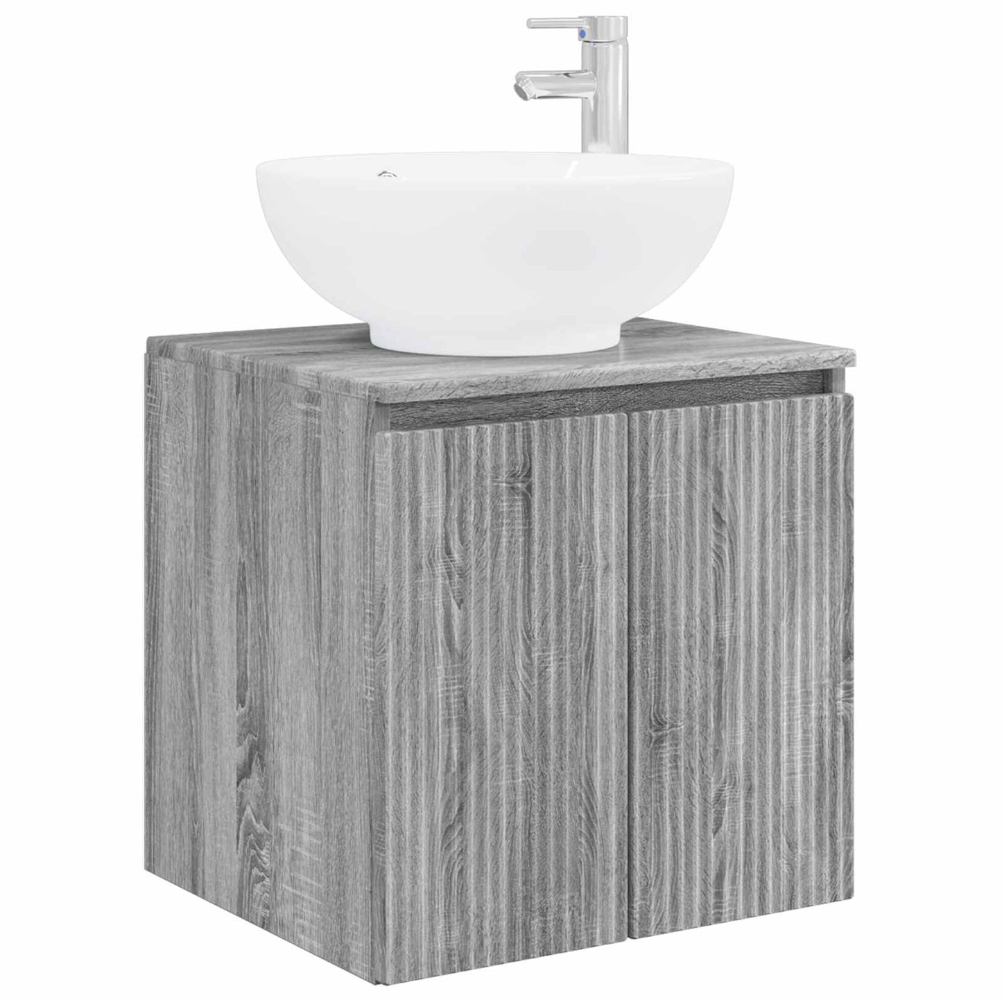 vidaXL Επιτοίχια Λεκάνη Έπιπλο Γκρι Sonoma 49,5 x 44,5 x 65 εκ