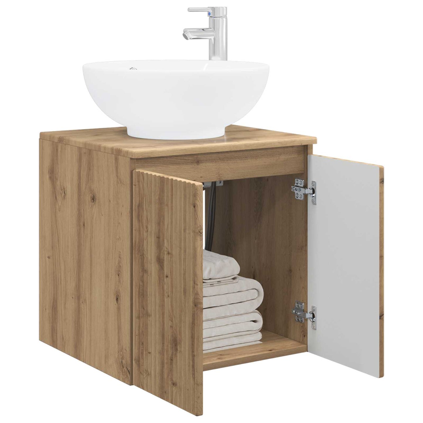 vidaXL Επιτοίχια Λεκάνη Έπιπλο Artisan Δρυς 49,5 x 44,5 x 65 εκ