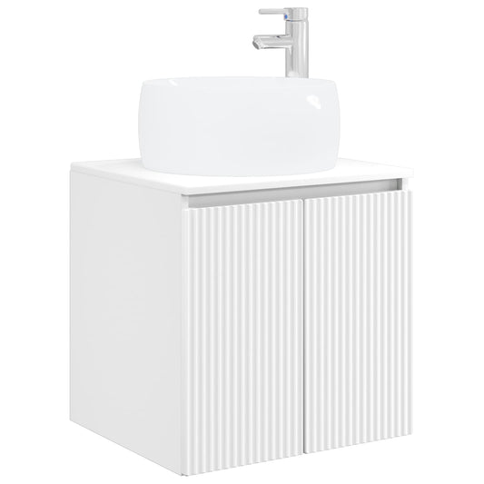vidaXL Επιτοίχια Λεκάνη Έπιπλο Λευκό 49,5 x 44,5 x 66 εκ