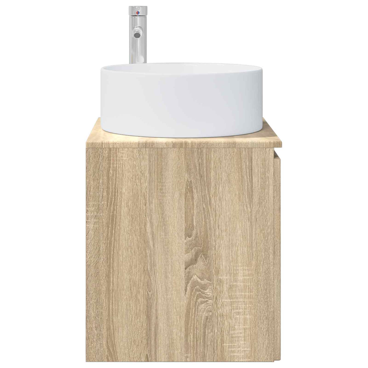 vidaXL Επιτοίχιος νιπτήρας βανίλιας Sonoma Δρυς 49,5 x 44,5 x 65,5 εκ