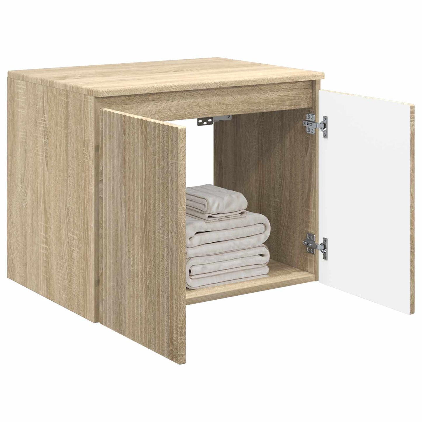 vidaXL Τοίχου Ντουλάπα Μπάνιου Sonoma Δρυς 62,5 x 44,5 x 50 εκ.