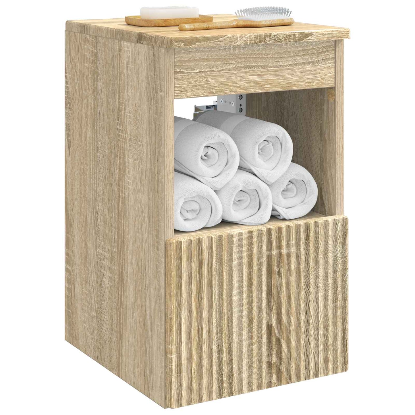 vidaXL Ντουλάπι Μπάνιου Sonoma Δρυς 30 x 41 x 50 εκ.