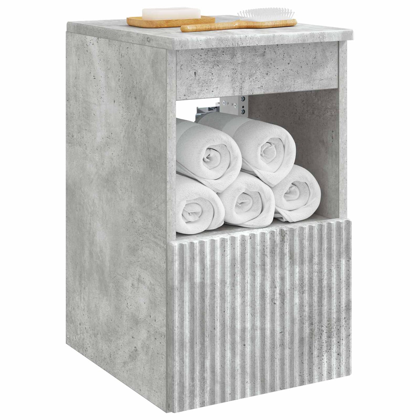 vidaXL Ντουλάπι Μπάνιου Γκρι Σκυροδέματος 30 x 44,5 x 50 εκ.