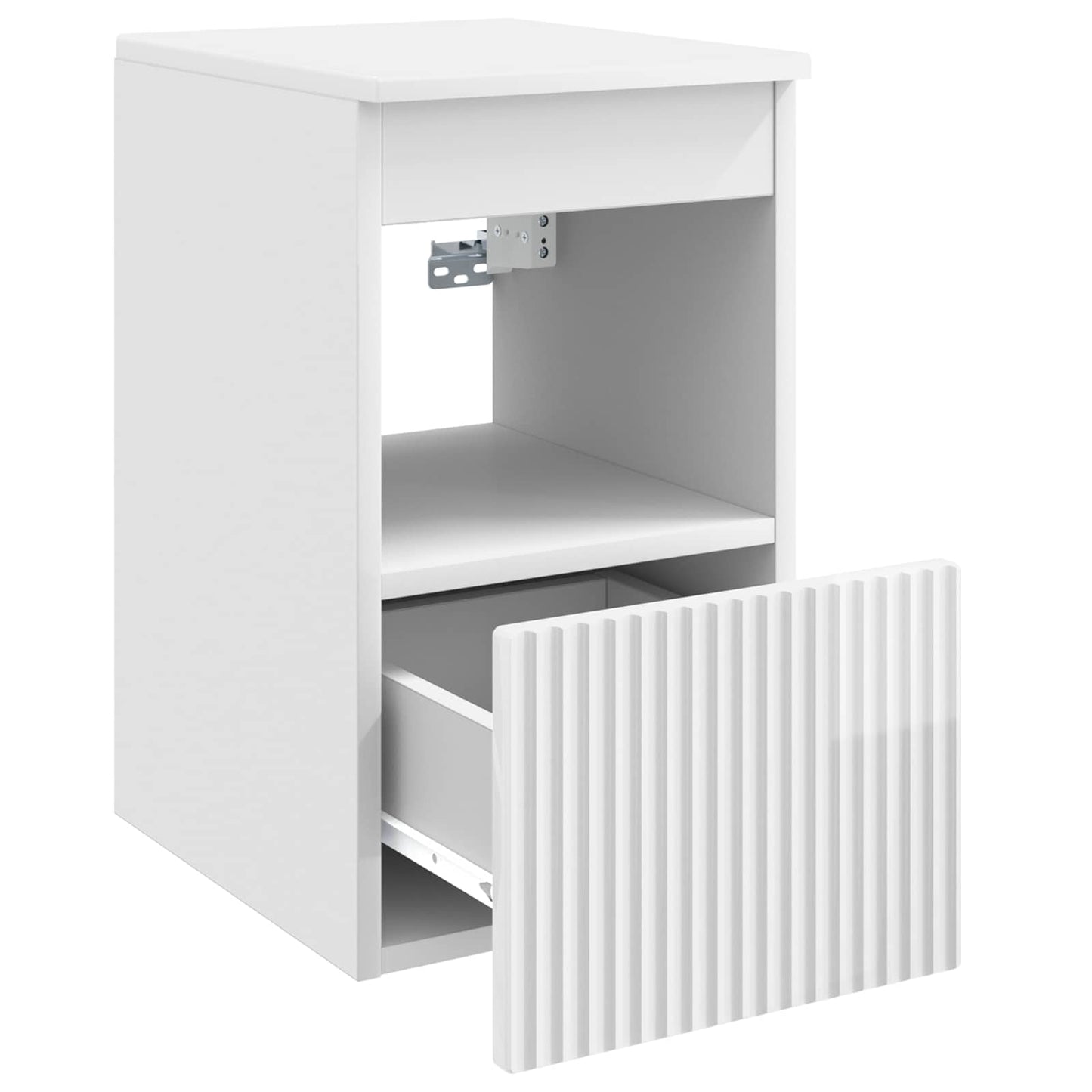 vidaXL Ντουλάπι Μπάνιου Γυαλιστερό Λευκό 30 x 44,5 x 50 εκ.