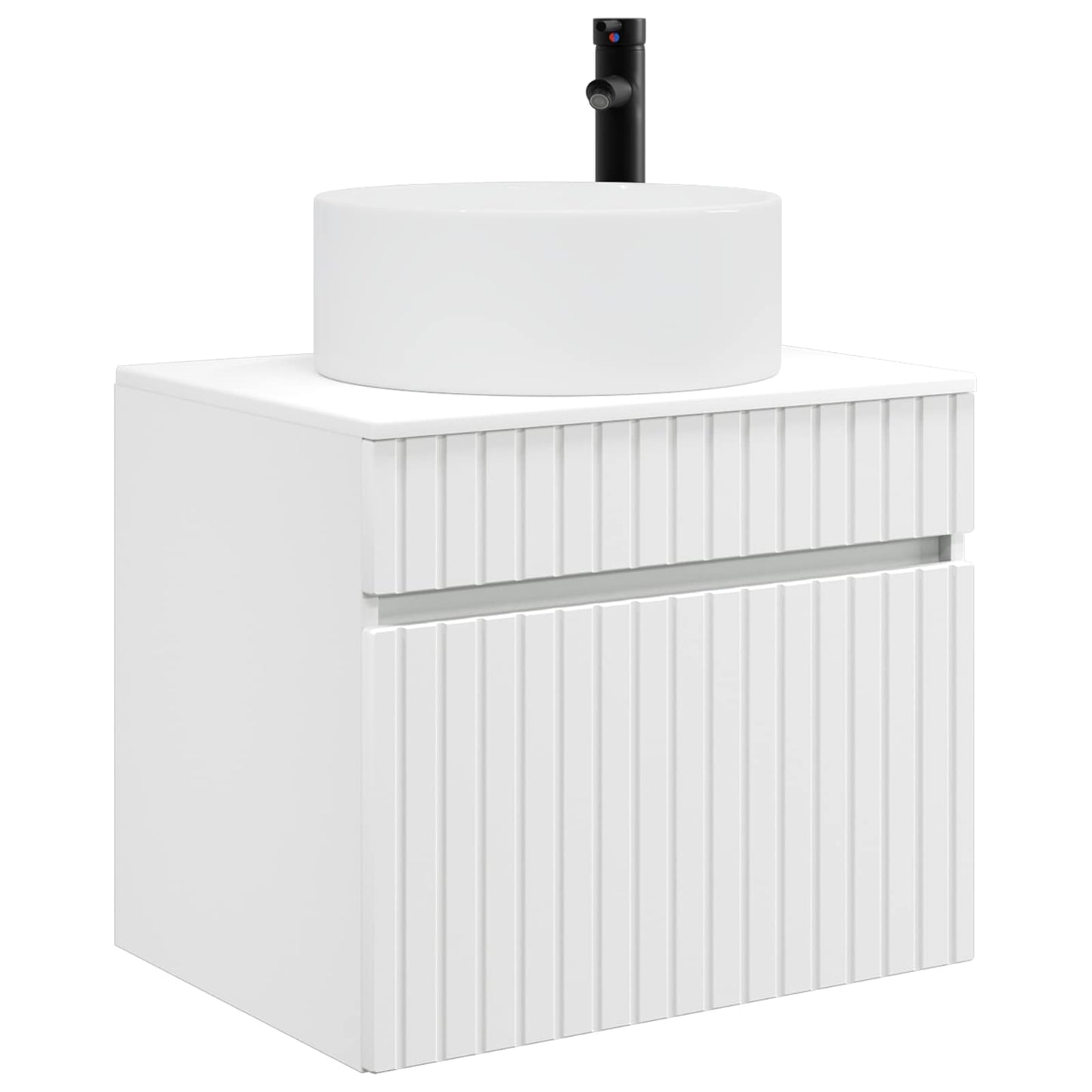 vidaXL Τοίχου Ντουλάπα Μπάνιου Λευκό 59 x 44,5 x 50 εκ