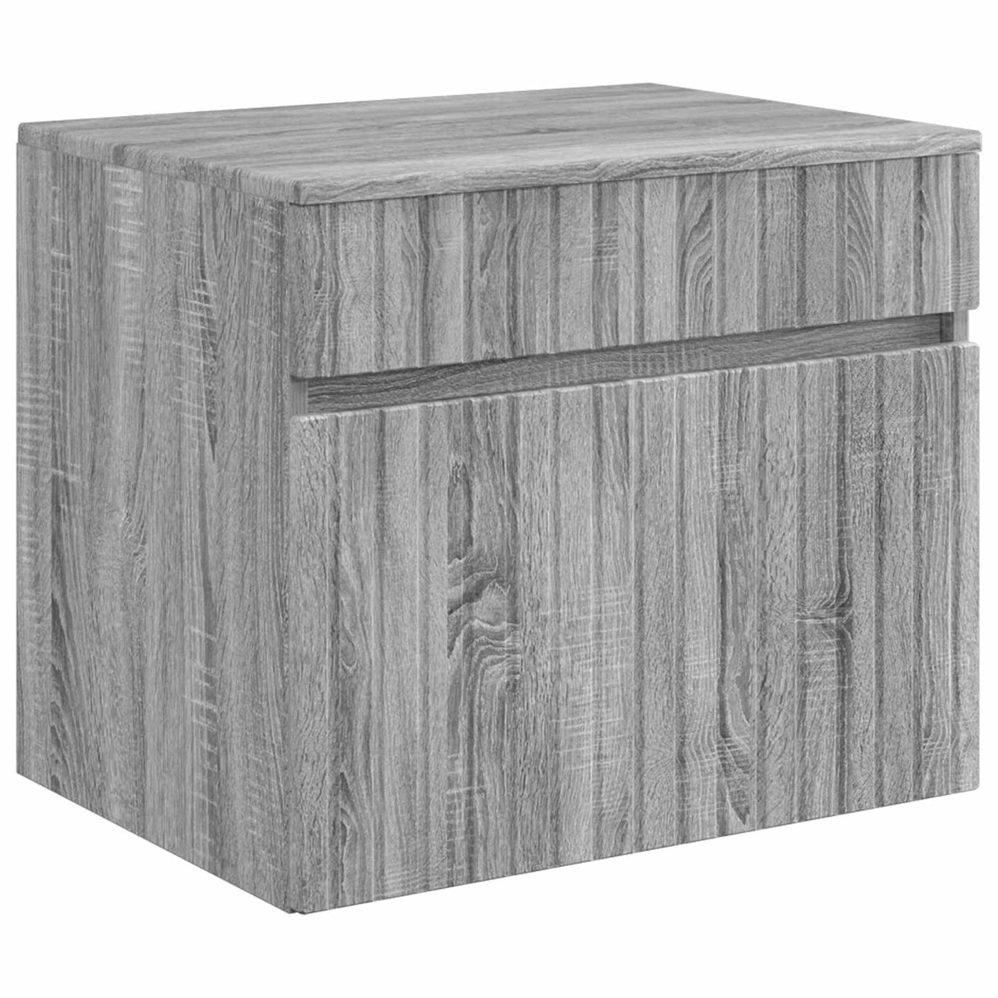 vidaXL Τοίχου Ντουλάπα Μπάνιου Γκρι Sonoma 59 x 44,5 x 50 εκ