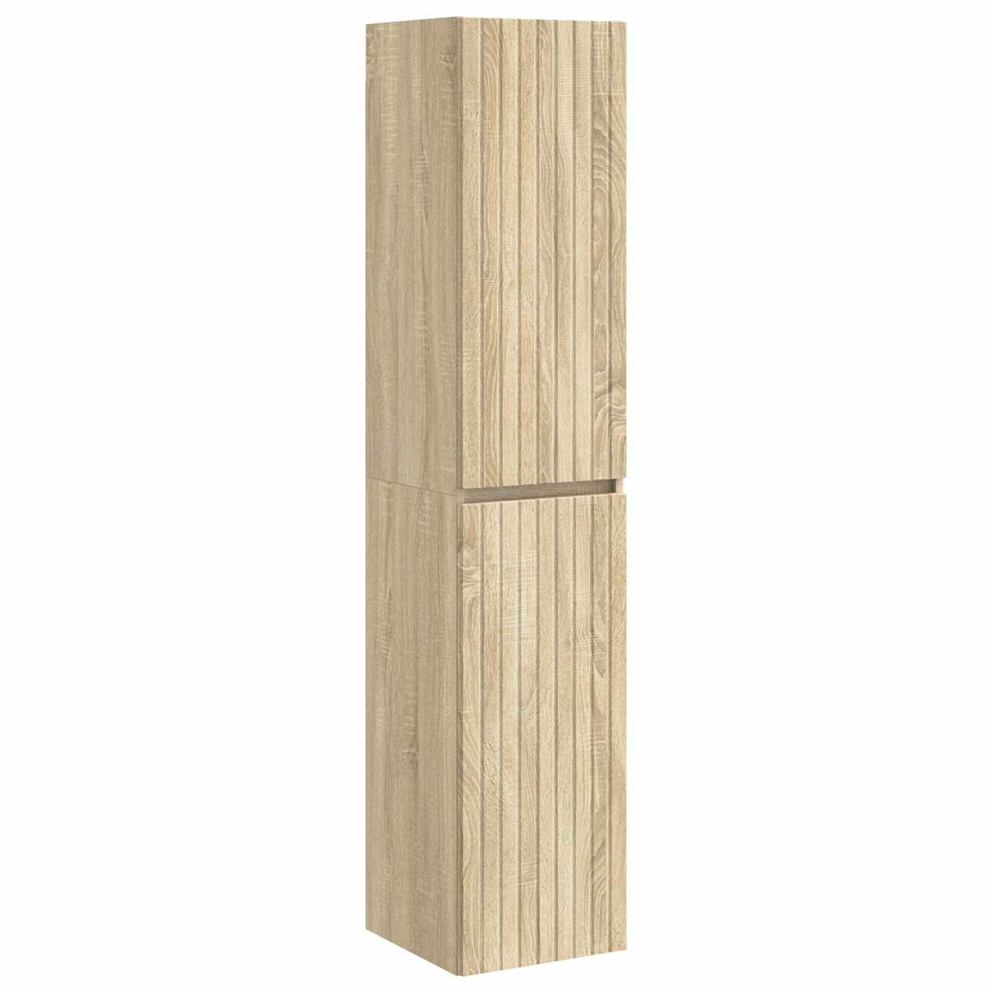vidaXL Τοίχου Ντουλάπα Μπάνιου Sonoma Δρυς 33 x 34,5 x 160 εκ