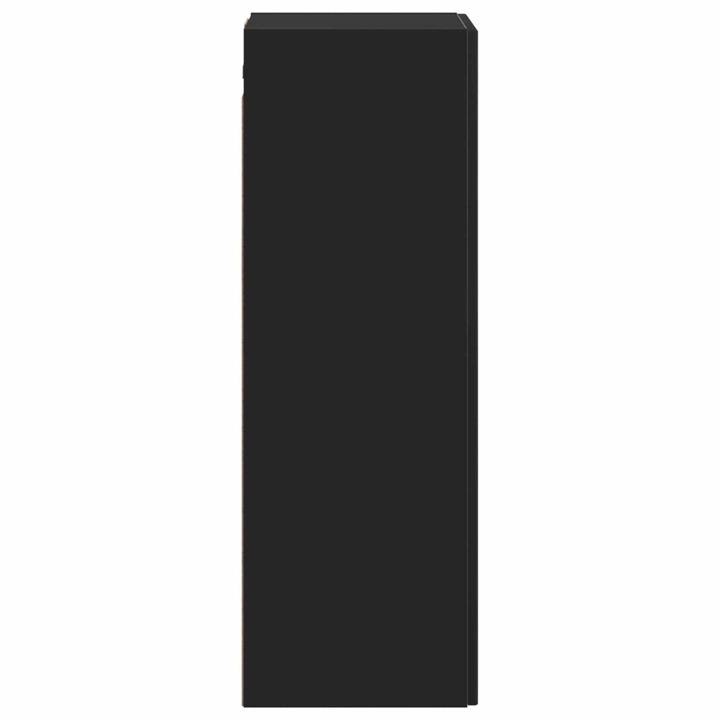vidaXL Τοίχου Ντουλάπα Μπάνιου Μαύρο 33 x 34,5 x 100 εκ