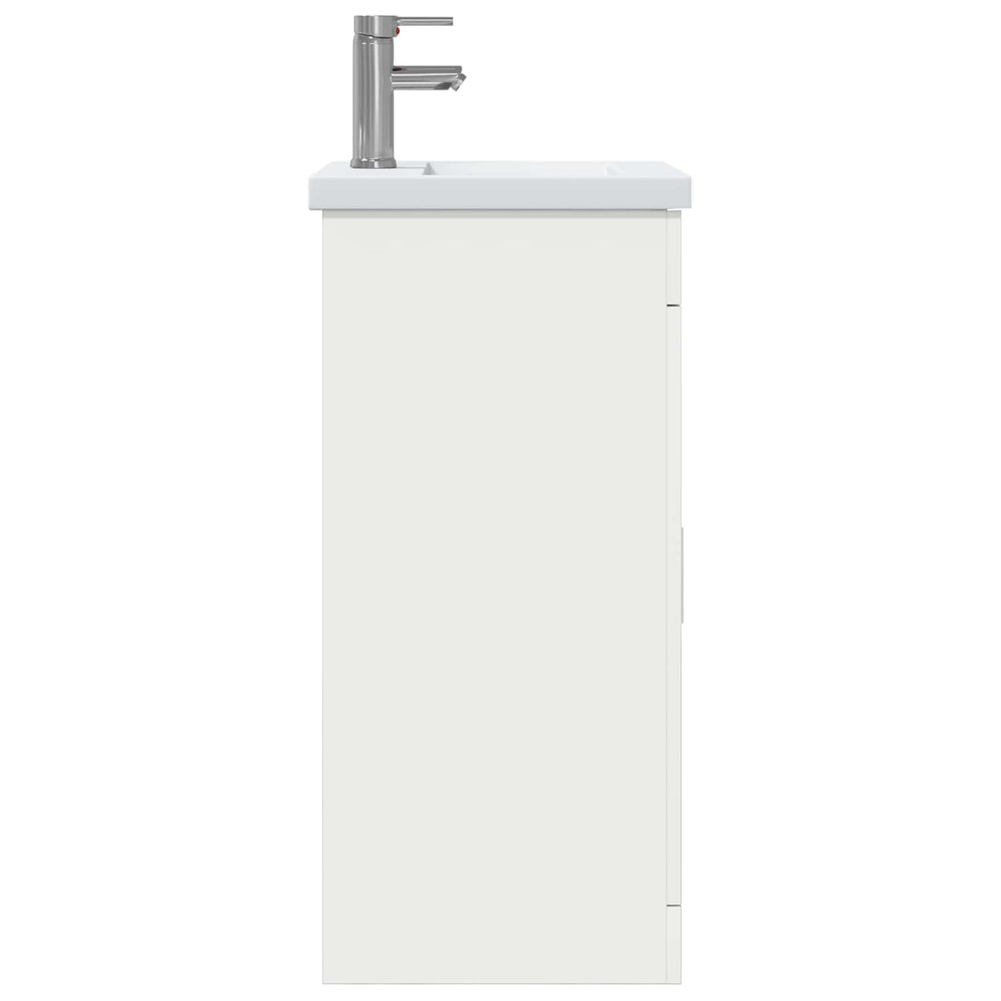 vidaXL Καθρέφτης μπάνιου με νιπτήρα Λευκό 42 x 40 x 84,5 εκ