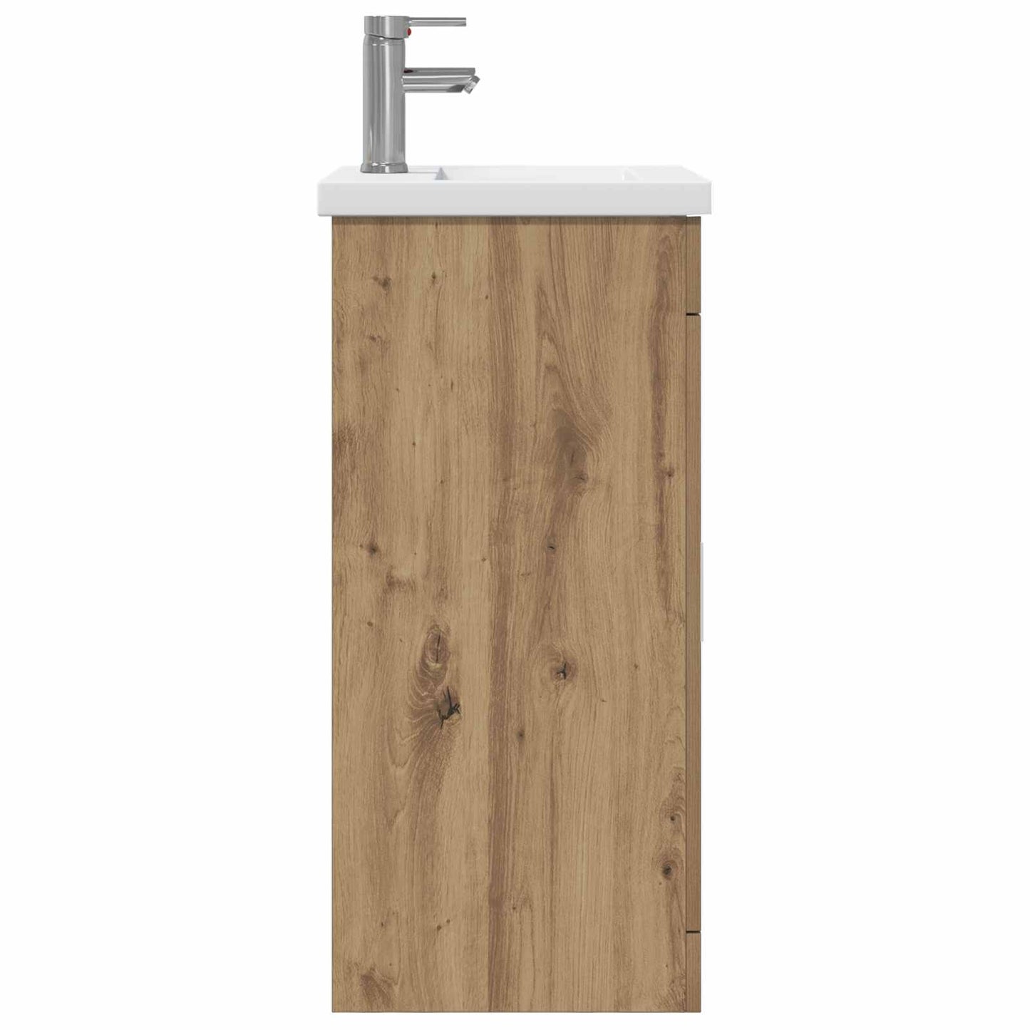 vidaXL Καθρέφτης μπάνιου με νιπτήρα Artisan Δρυς 42 x 40 x 84,5 εκ