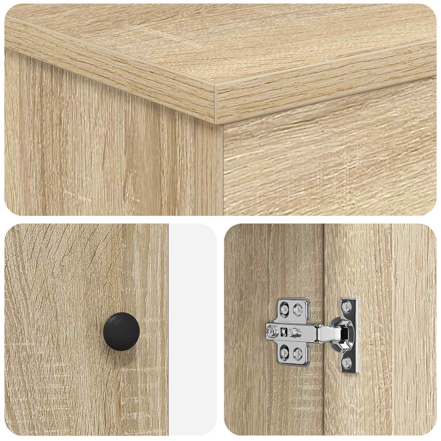 vidaXL Ντουλάπι Κάτω από τον Νιπτήρα Sonoma Δρυς 56 x 37,5 x 81 εκ