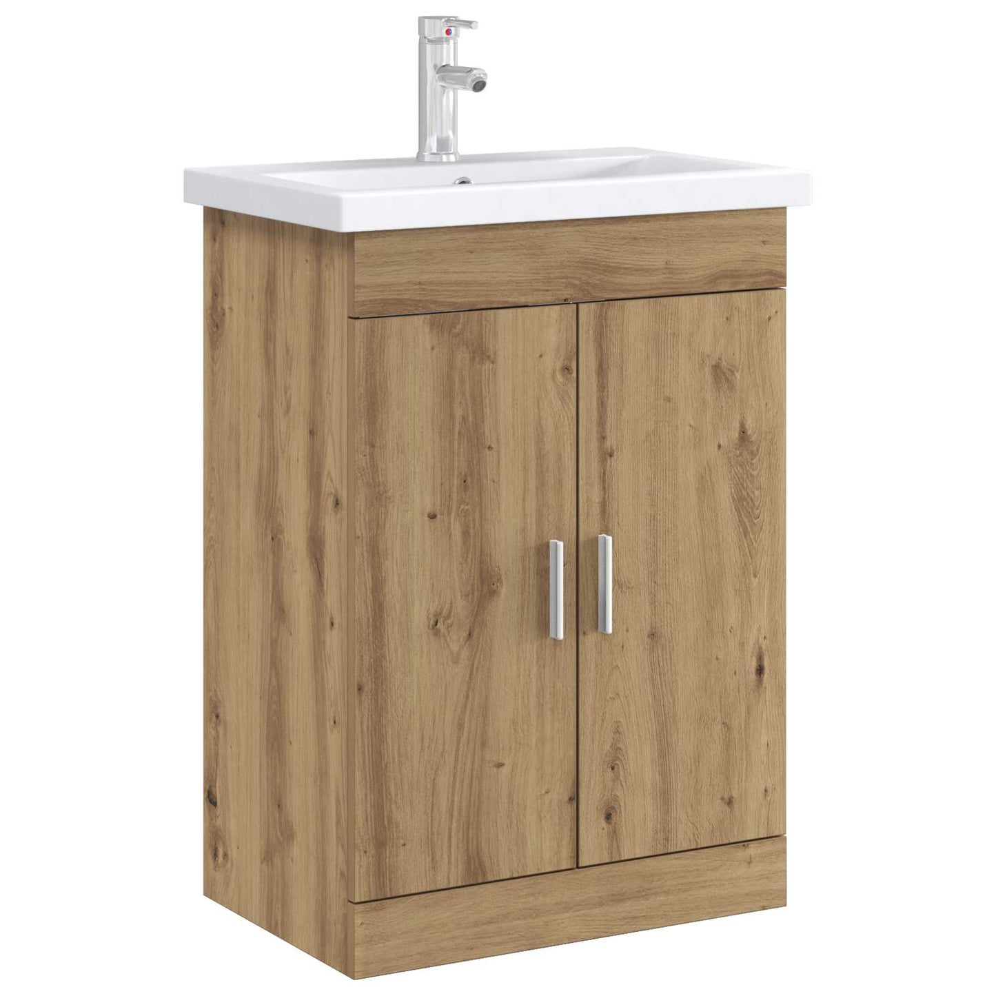 vidaXL Ντουλάπι Κάτω από τον Νιπτήρα Artisan Δρυς 56 x 37,5 x 81 εκ