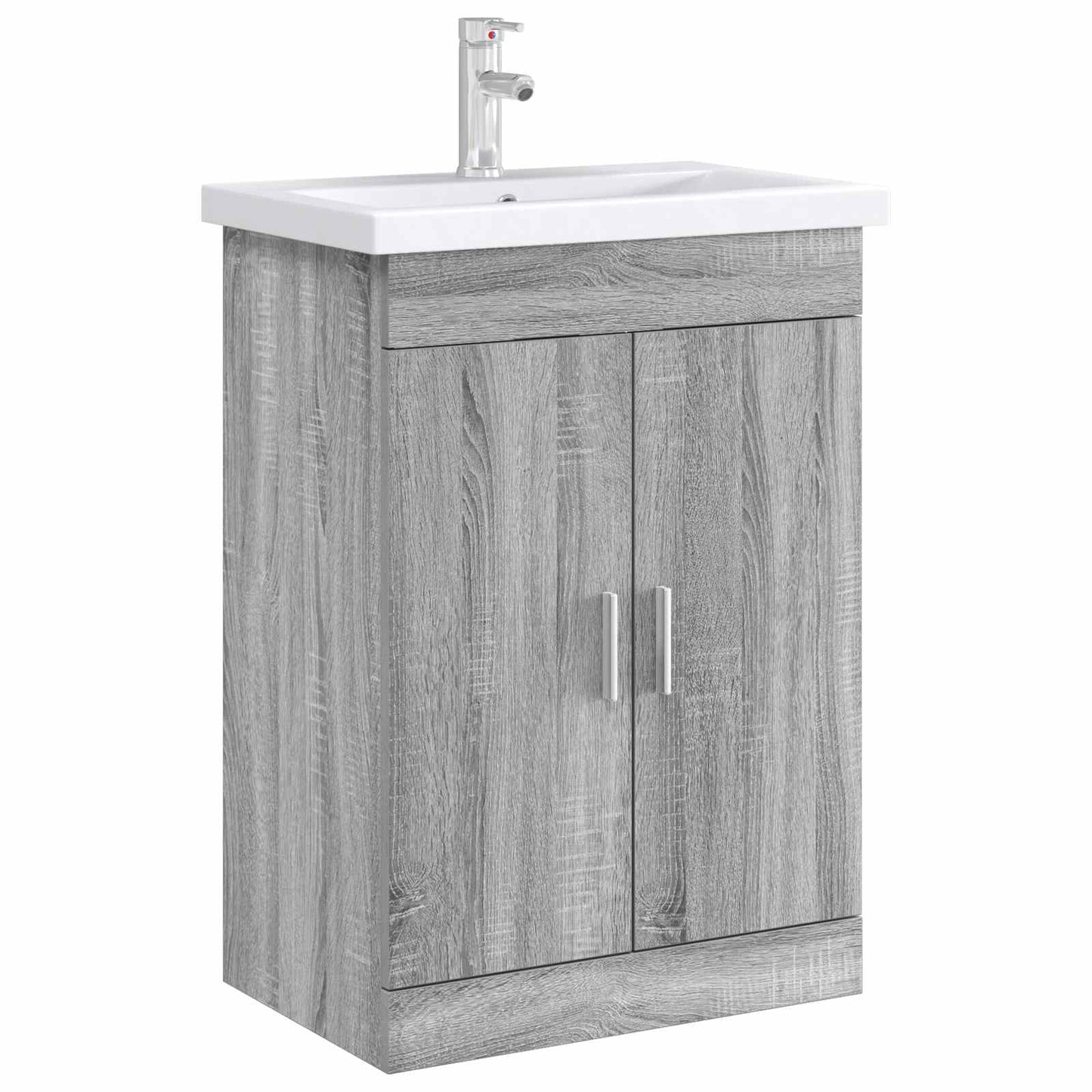 vidaXL Ντουλάπι Κάτω από τον Νιπτήρα Γκρι Sonoma 78,5 x 37,5 x 81 εκ