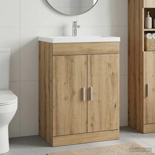 vidaXL Ντουλάπι Κάτω από τον Νιπτήρα Artisan Δρυς 78,5 x 37,5 x 81 εκ