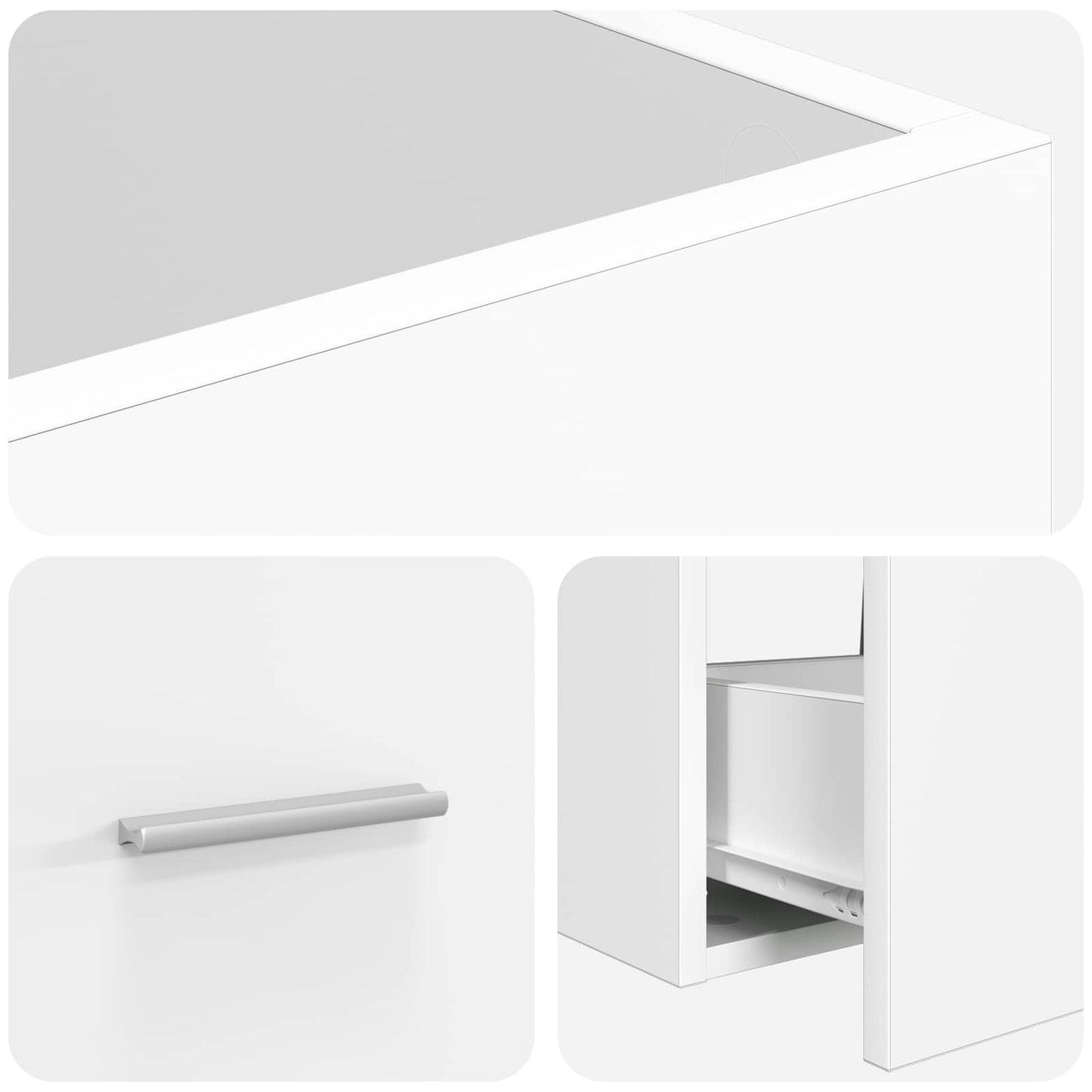 vidaXL Καθρέφτης μπάνιου με νιπτήρα Λευκό 42 x 40 x 84,5 εκ