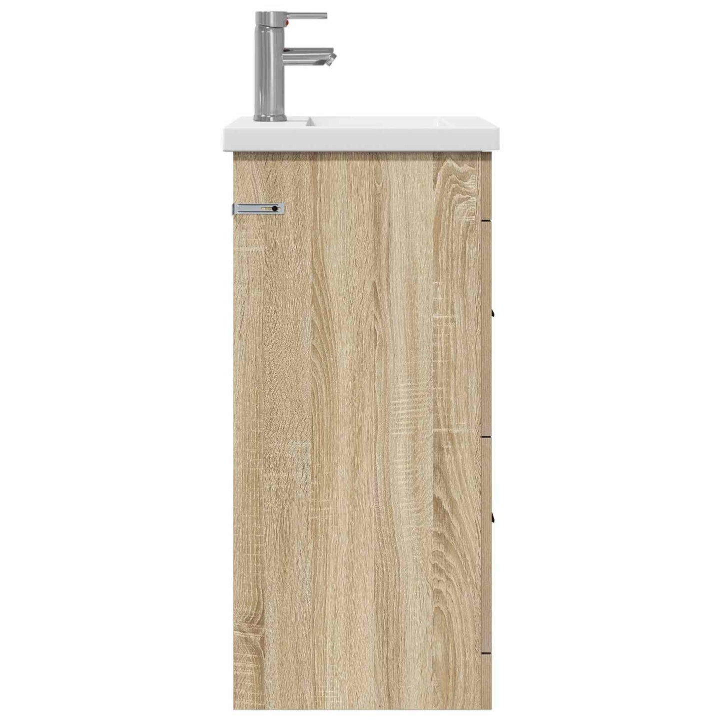 vidaXL Καθρέφτης μπάνιου με νιπτήρα Sonoma Δρυς 42 x 40 x 84,5 εκ