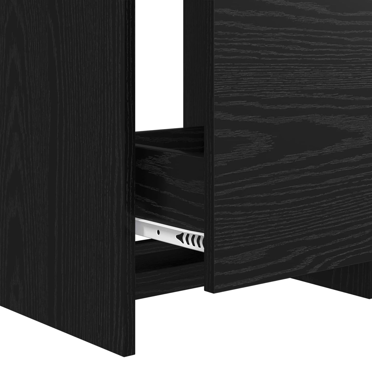 vidaXL Ντουλάπι Κάτω από τον Νιπτήρα Μαύρη Δρυς 56 x 37,5 x 81 εκ