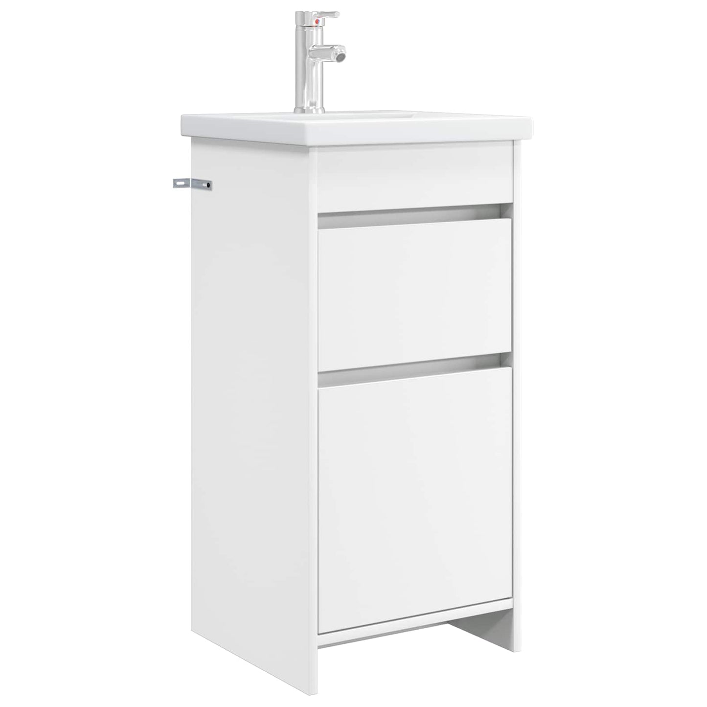 vidaXL Καθρέφτης μπάνιου με νιπτήρα Λευκό 42 x 40 x 84,5 εκ