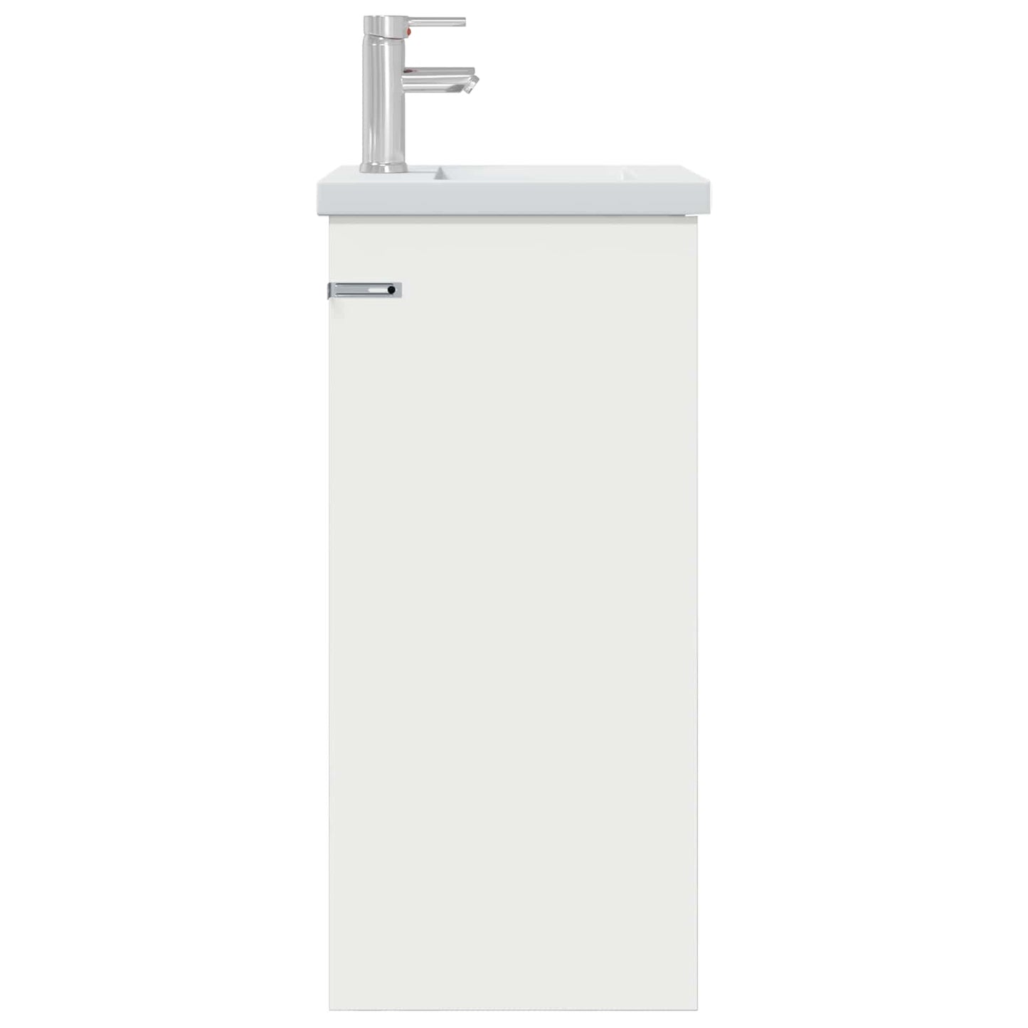 vidaXL Καθρέφτης μπάνιου με νιπτήρα Λευκό 42 x 40 x 84,5 εκ