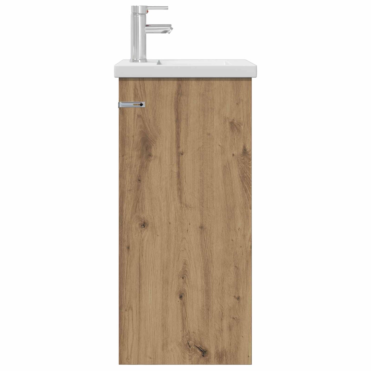 vidaXL Καθρέφτης μπάνιου με νιπτήρα Artisan Δρυς 42 x 40 x 84,5 εκ