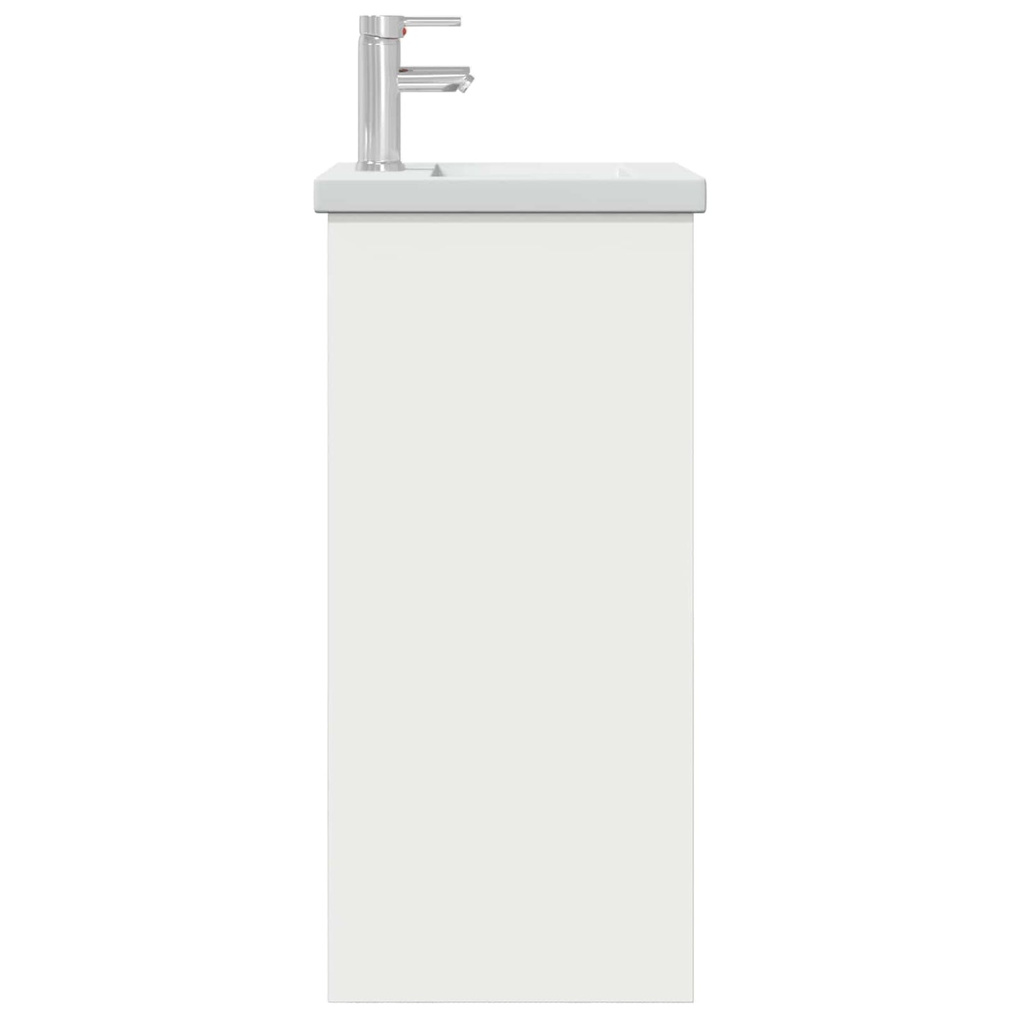 vidaXL Καθρέφτης μπάνιου με νιπτήρα Λευκό 42 x 40 x 84,5 εκ