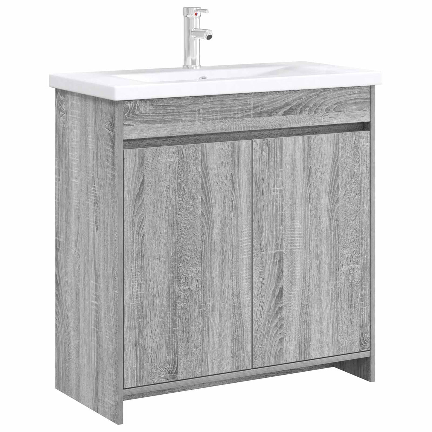 vidaXL Ντουλάπι Κάτω από τον Νιπτήρα Γκρι Sonoma 78,5 x 37,5 x 81 εκ