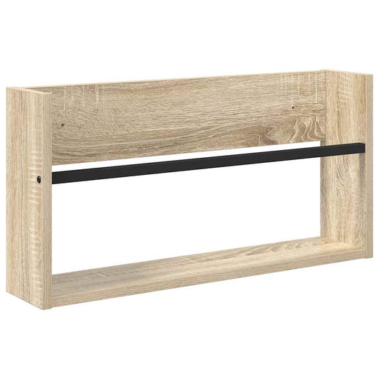 vidaXL Ράφι Περιοδικών Δρύς Sonoma 60 x 12 x 30 εκ Επεξεργασμένο ξύλο