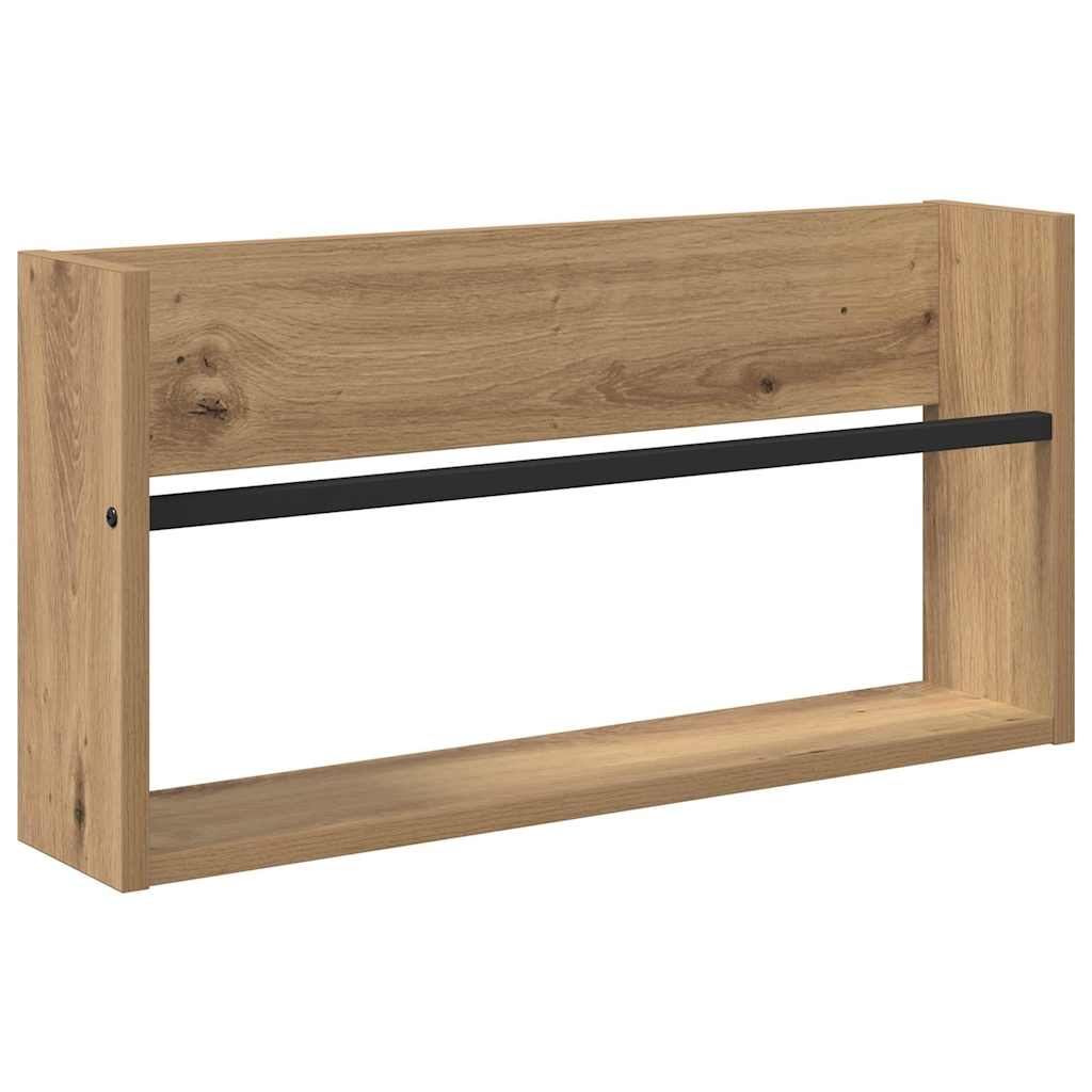 vidaXL Ράφι Περιοδικών Artisan Oak 60 x 12 x 30 εκ Επεξεργασμένο ξύλο