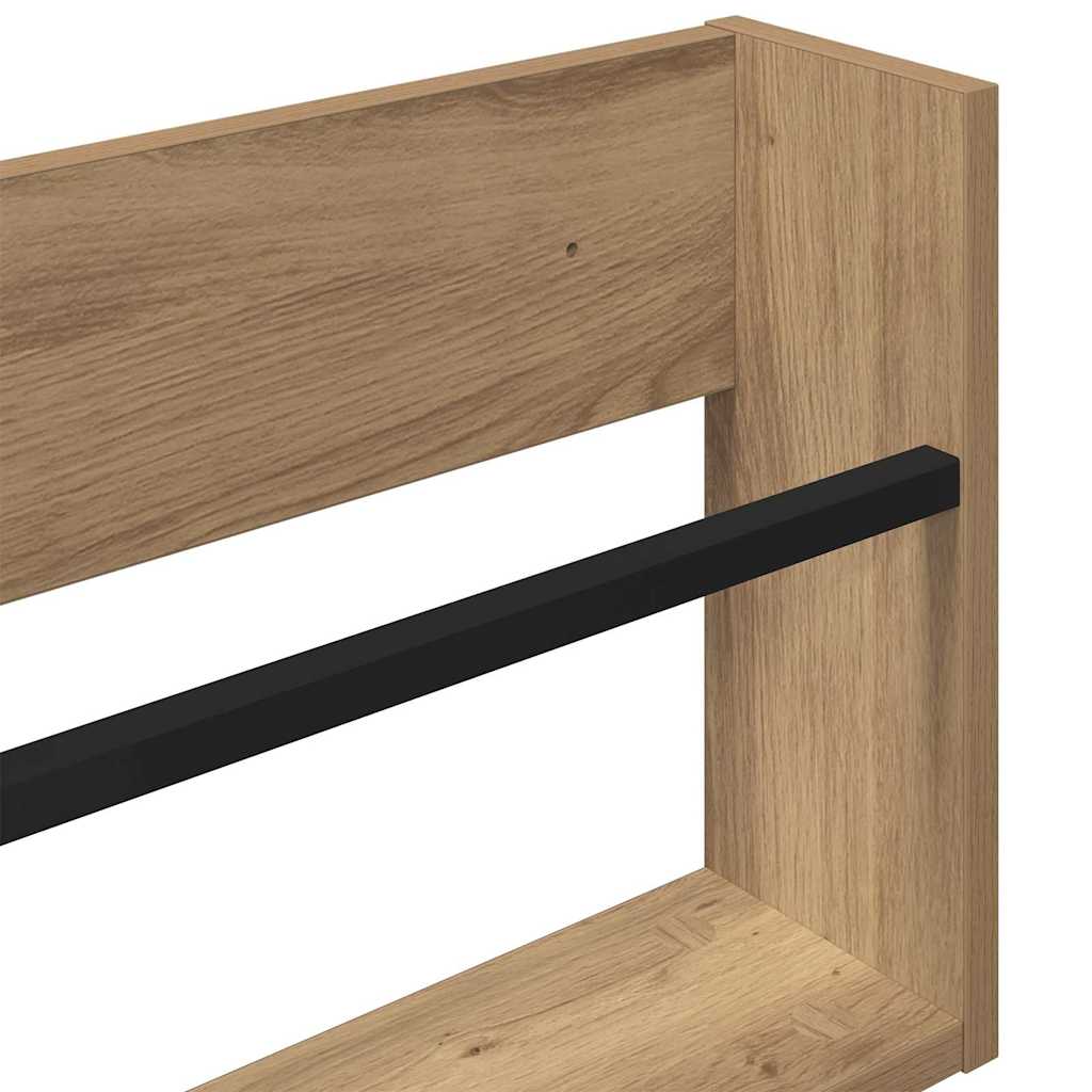 vidaXL Ράφι Περιοδικών Artisan Oak 80 x 12 x 30 εκ Επεξεργασμένο ξύλο