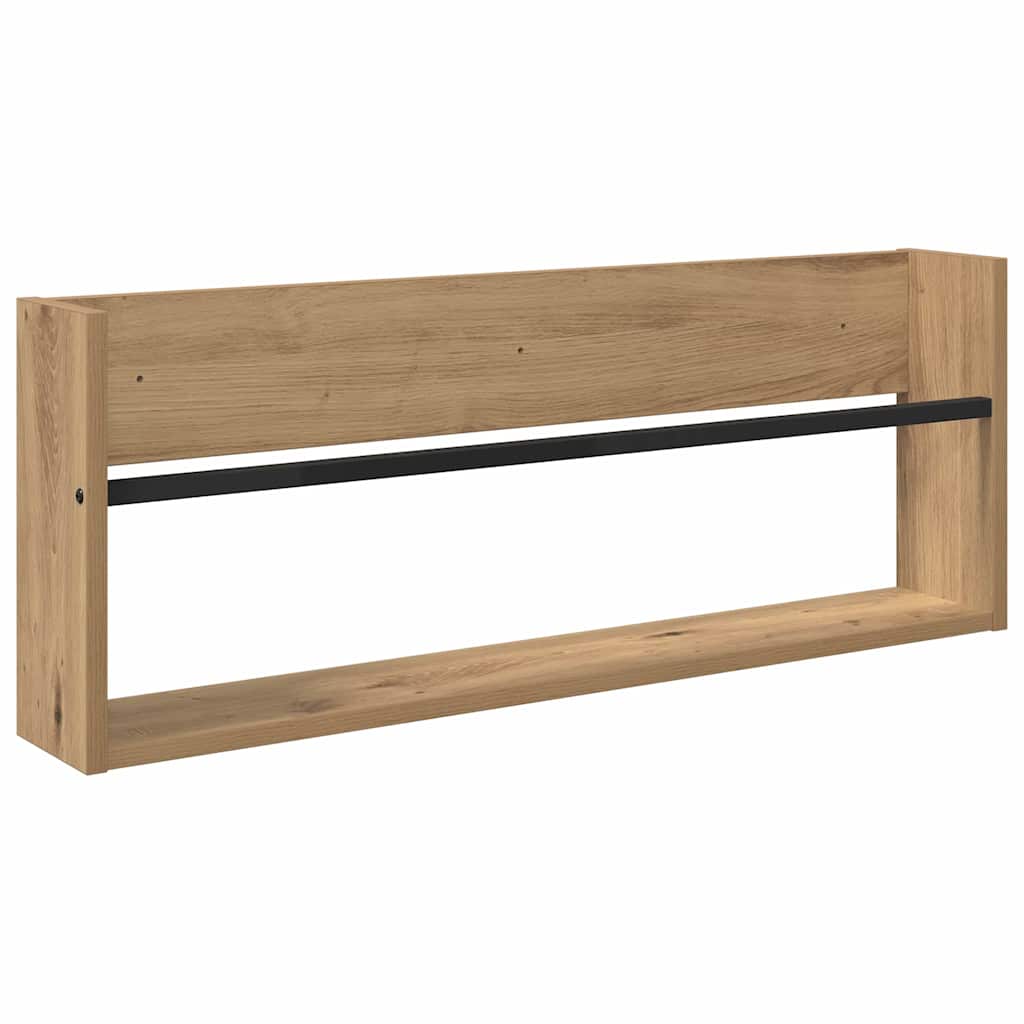 vidaXL Ράφι Περιοδικών με ράφι 2 pcs Artisan Oak 80 x 12 x 30 εκ