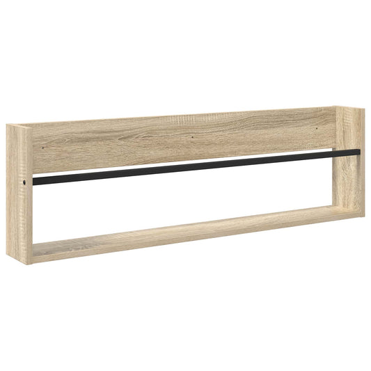 vidaXL Ράφι Περιοδικών Δρύς Sonoma 100 x 12 x 30 εκ Επεξεργασμένο ξύλο
