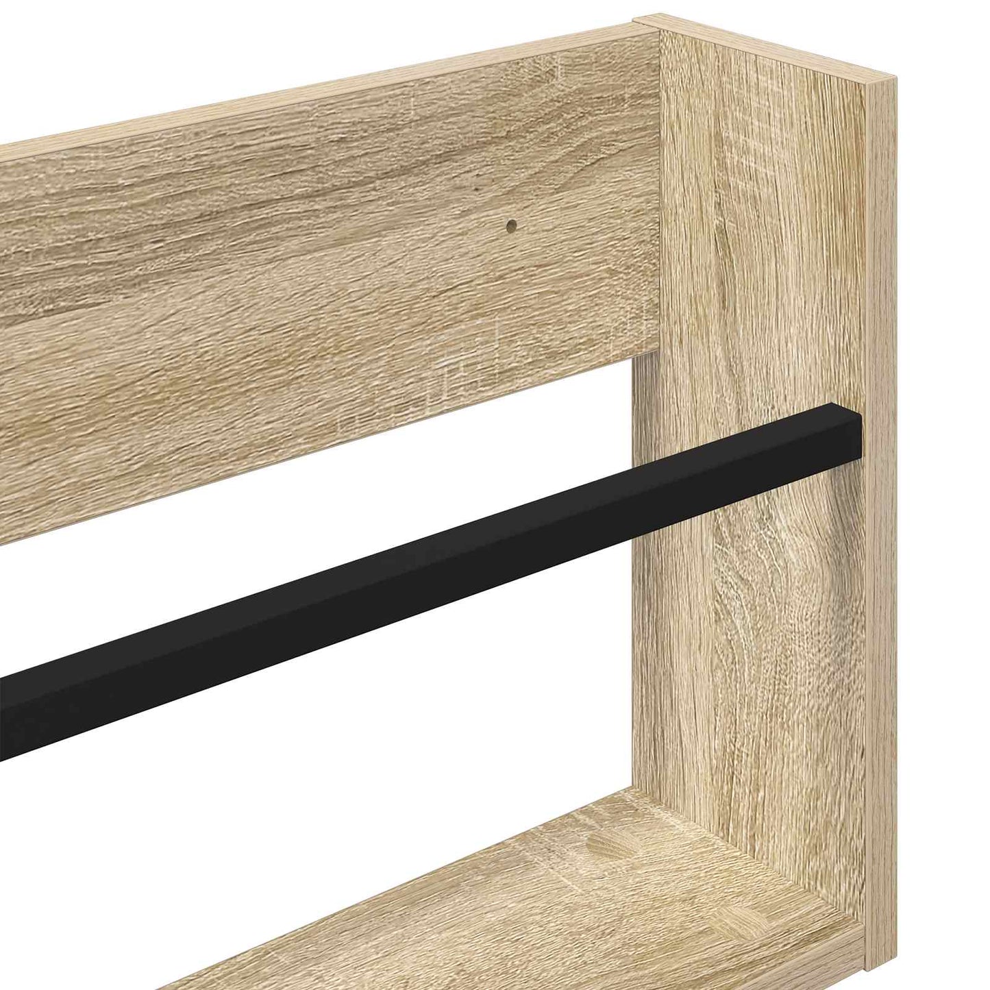 vidaXL Ράφι Περιοδικών με ράφι 2 pcs Δρύς Sonoma 100 x 12 x 30 εκ