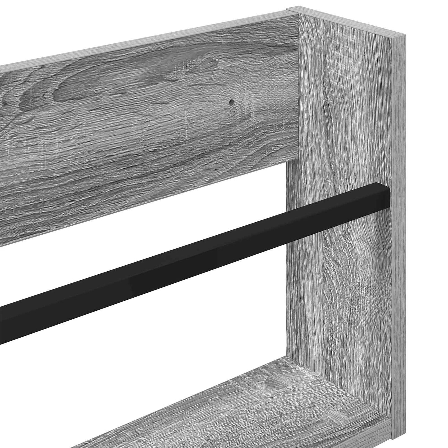 vidaXL Ράφι Περιοδικών με ράφι Γκρίζο Σονομα 100 x 12 x 30 εκ