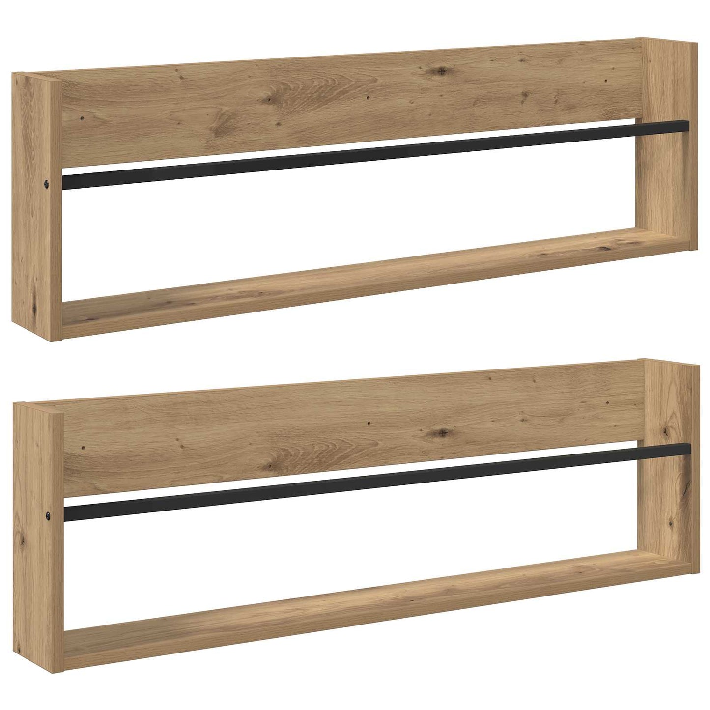 vidaXL Ράφι Περιοδικών με ράφι 2 pcs Artisan Oak 100 x 12 x 30 εκ