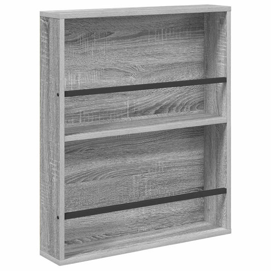 vidaXL Ράφι Περιοδικών Γκρι Sonoma 60 x 12 x 70 εκ Επεξεργασμένο Ξύλο